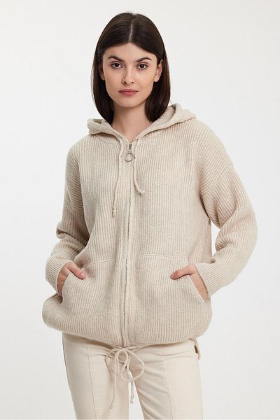 ALEXANDERGARDI Hooded Zippered Knitwear Cardigan(A92409-S)