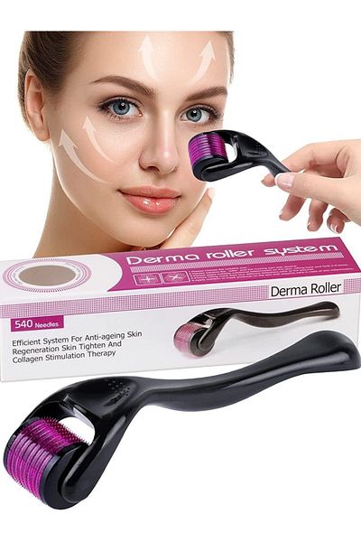 Factorial Beard and Hair Care Devices Skin Care Roller Device Dermaroller 540 Titanium Needles