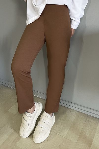 InStyle Skinny Leg Straight Kalhoty - Tan