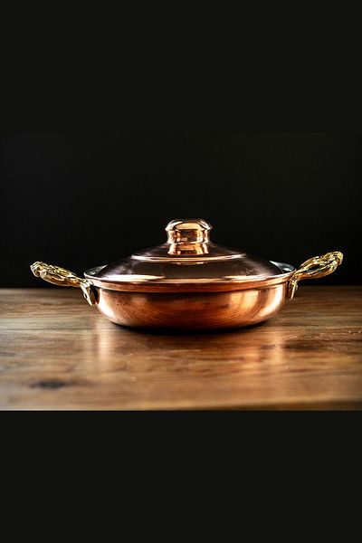 Handygoo Copper Pan with Lid 20 cm