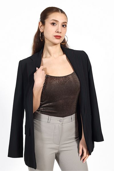 TAMPAP Glittery Women's Bodysuit Athlete - Strap Model 5112