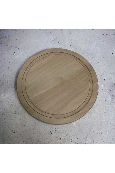 SEVA طبق تقديم من خشب الزان الخالص / طبق تقديم / طبق بيتزا - غير قابل للنفخ -...