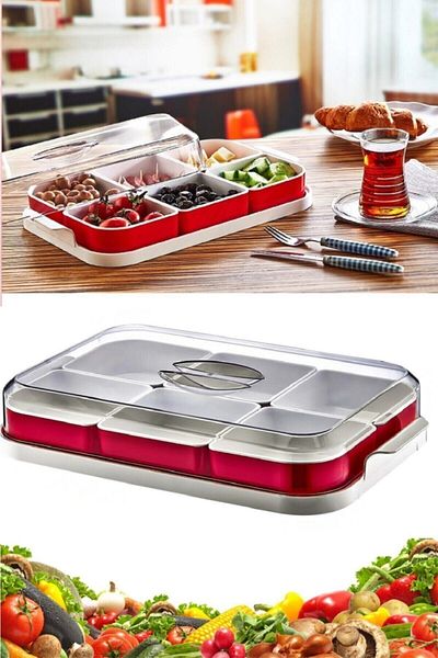 PlastArt 6 Compartment Breakfast Set Breakfast Bowl