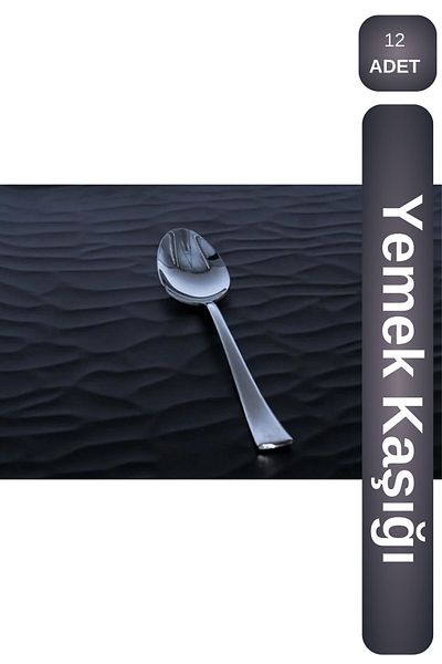 Viyalente Swords 12-Piece Fountain Tablespoon Stainless Steel
