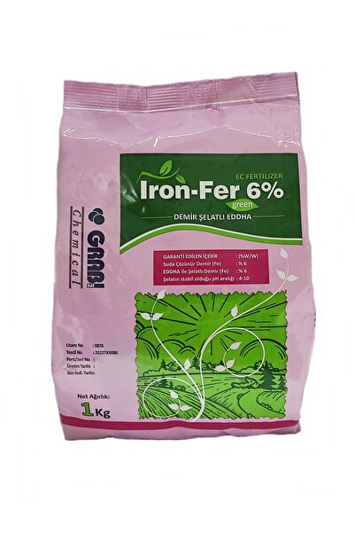 grabi Demir Şelatlı Toz Gübre İron-Fer %6 (1 kg)