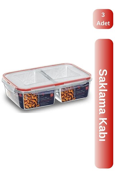 Viyalente 3 Pieces 2 Compartments Storage Container LC-525