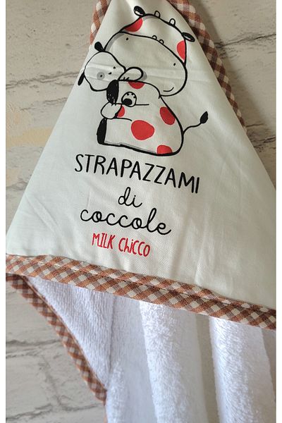 Alpar Tekstil Cotton Soft Girl-Boy Newborn/Baby Bath Towel Swaddle / Cow Möö