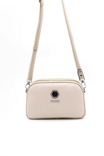 Silver Polo Μπεζ - Μπεζ SP745 Γυναικεία τσάντα χιαστί