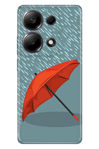 senada Xiaomi Redmi Note 13 Pro 4G Uyumlu Kılıf Desenli Baskılı Silikon Kırmı...