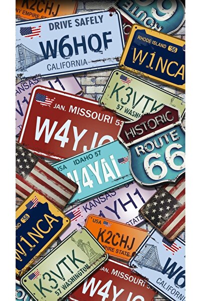 512 STORE Retro Duvar Poster 30x42 Cercevesiz/ Usa Ara Plaka