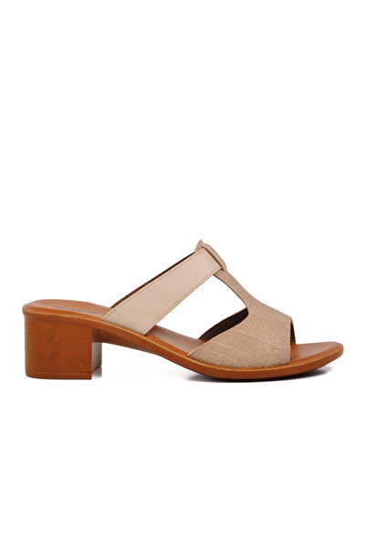 Muya 31010 Papuci cu toc pentru femei Ceria Cream