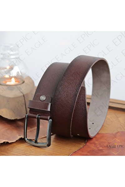 Eagle Epic Curea pentru bărbați din denim din piele de bivol 100% autentică