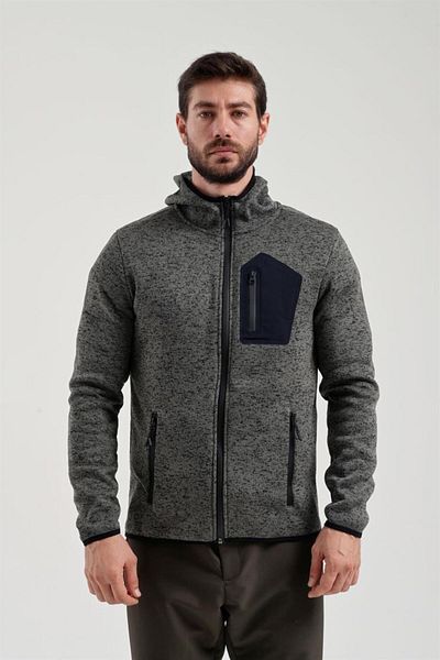 Exuma Men's Khaki Full Zip Fleece2312256