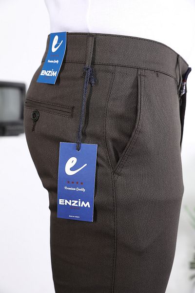 ENZİM JEANS Slim Fit Chino Linen Trousers