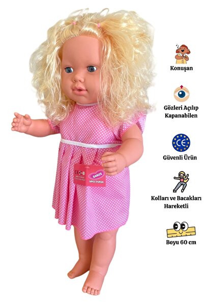 Oversized Turkish Speaking Blonde Hair Meat Doll Toy (60cm)