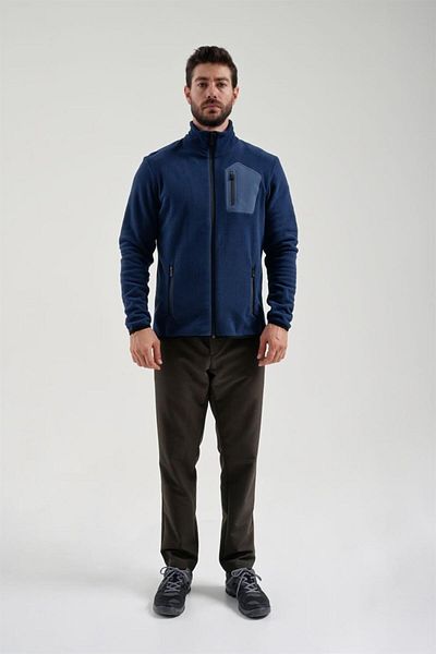 Exuma Men's Midnight Blue Full Zipper Fleece 2312003