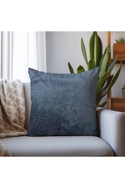 Karma Home Față de pernă decorativă extra moale din lână ultra moale - bleumarin