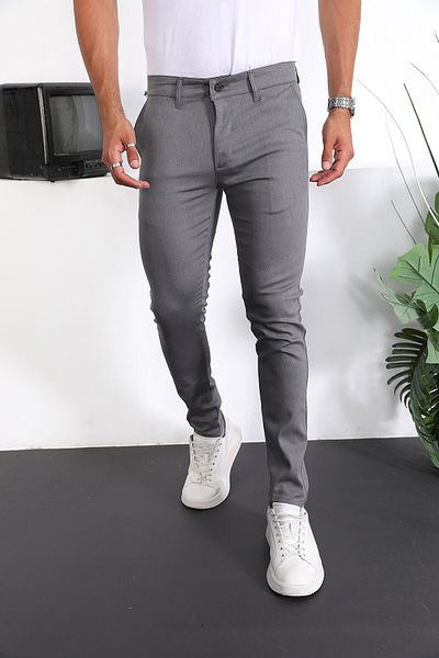 ENZİM JEANS Slim Fit Chino Linen Trousers