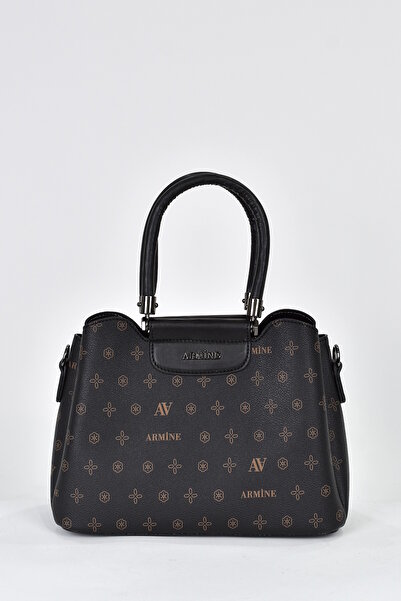 Armine 3 Bölmeli Kadın Omuz Askılı El Çantası Siyah 342
