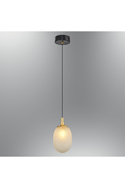 Özcan Aydınlatma 2834-1A-01 Tekli Cam Sarkıt Beyaz