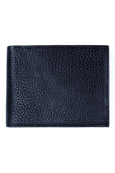 Tudors Genuine Leather Men's Navy Blue Wallet