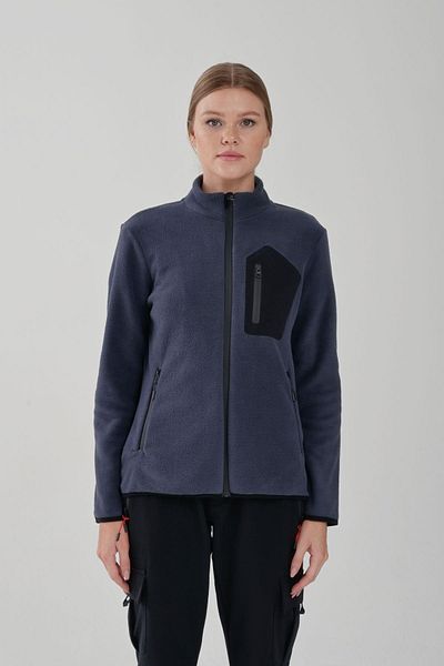 Exuma WOMEN'S ANTHRACITE FULL ZIPPERED FLEECE2322003