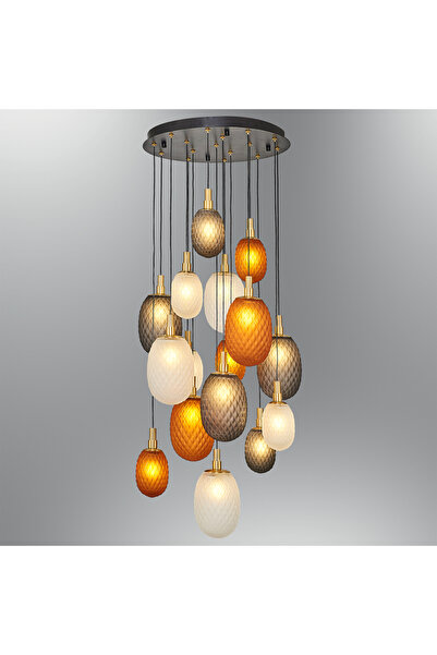Özcan Aydınlatma 2834-16A-28 16'Lı Yuvarlak Mix Sarkıt Mixed