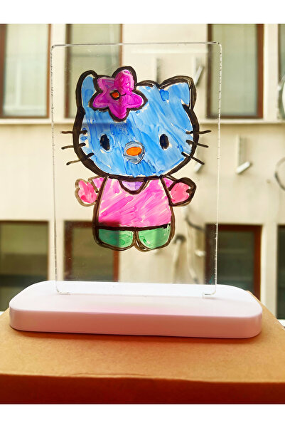 maasco Hediyelik dekoratif Mesaj panosu çizim tableti gece lambası (led ışıkl...