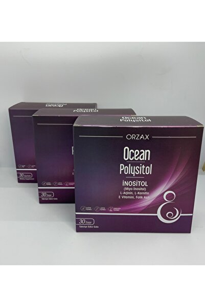 Orzax بوليسيتول إينوسيتول 30 - مكمل غذائي للأكياس 3 قطع