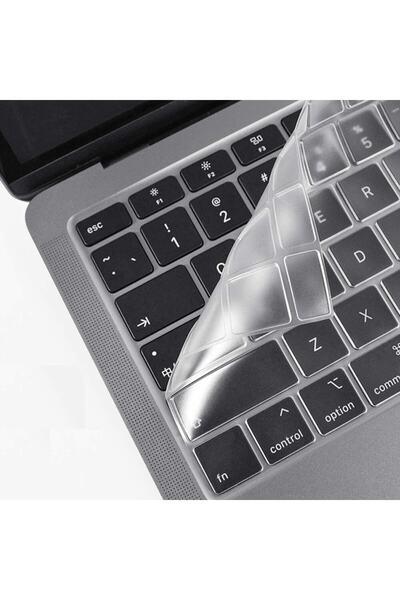TEKNETSTORE Macbook Pro 14 inç M3/M3 Pro/M3 Max A2992 A2918 ile Uyumlu Türkçe Q Klavye Silikon Koruyucu Kılıf