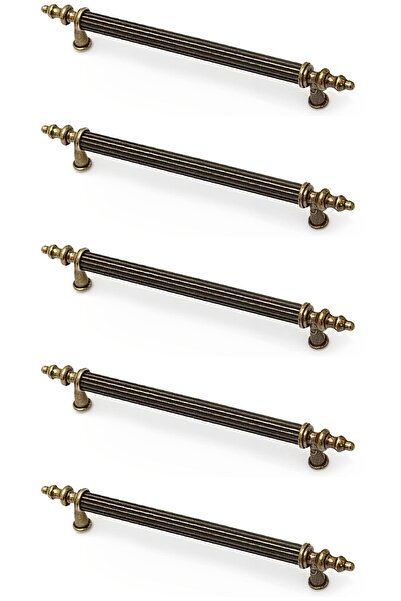 ARON (5 ADET) Zirve 96mm Kulp (ANTİK SARI) Tv Ünite Konsol Şifonyer Çekmece M...