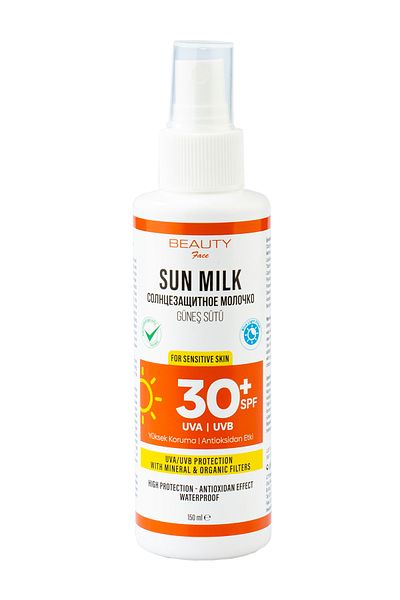 Beauty Face 30 Spf Antioxidant Effective Waterproof Anti-Blemish Sun Milk – 150 ml