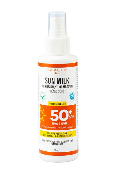 Beauty Face 50 Spf Antioxidant Content Moisturizing Sun Milk – 150 ml