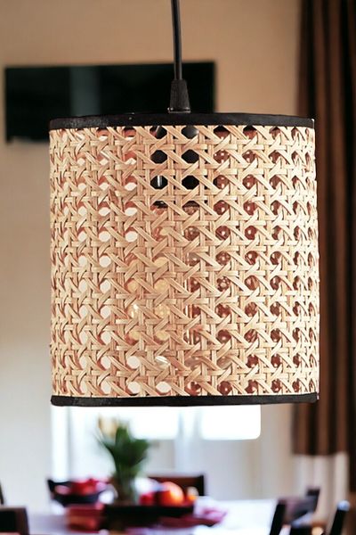 oceanpoint Hazeran Chandelier Pendant Lamp Modern Scandinavian Kitchen Entrance Hall Natural Lamp Handmade 18x18CM