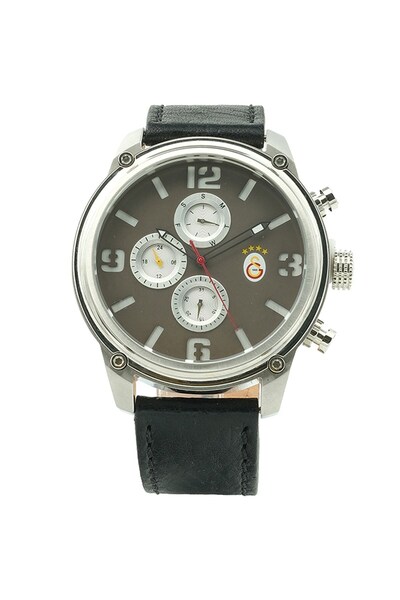 Galatasaray Orijinal Deri Kordonlu Multifonksiyonel Kol Saati Hediyelik Ahşap Kutulu