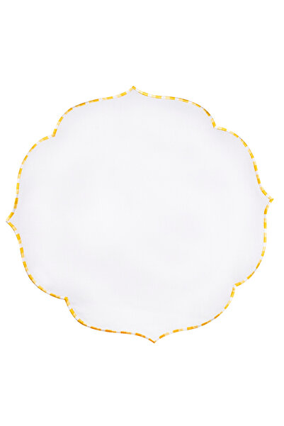 Zebra Desen Amerikan Servis,Servis Kokteyl,Keten Amerikan Servis,Placemat,%100 Keten