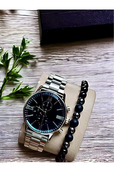 pullmarkt Bracelet + analog wrist watch set