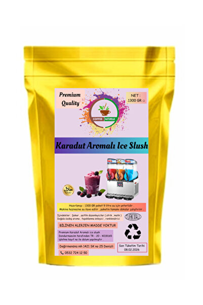 coffee Naturelle Karadut Ice Slush - Buzlaş - Karlama - 1300 GR - Premium Qua...