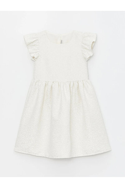 LC Waikiki LCW Kids Square Neck Patterned Girl's Dress