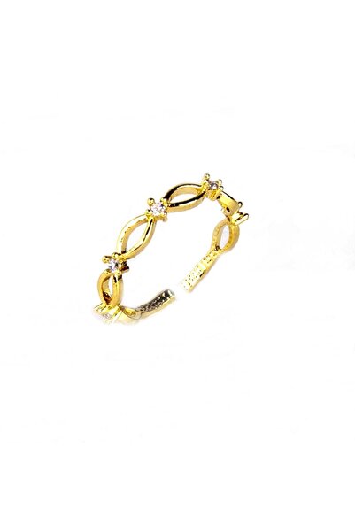 Zirkon Taşlı Spring Gold Yüzük