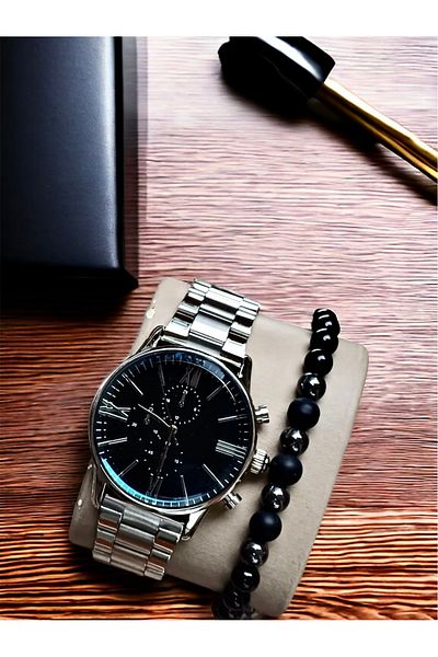pullmarkt Bracelet + analog wrist watch set
