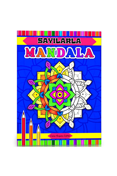 Enine Boyuna Eğitim Sayılarla Mandala Boyama Kitabı (100 MANDALA)