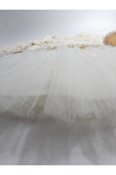 MİM Peluş Tütü Etekli Kışlık Kız Elbisesi