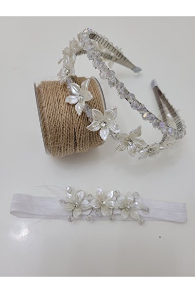 Sitilo Aksesuar Trick Accessory Mother Baby Double Crown Bandana Maternity Se...