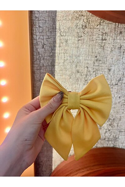 Atılgan Grp Handmade Sarı Yaz Tokası, El Yapımı Otomatik Fiyonk Toka