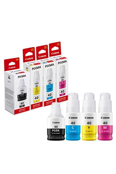 Canon Gı-40 G6040 siyah Ve Renkli orjinal Mürekkep takımı