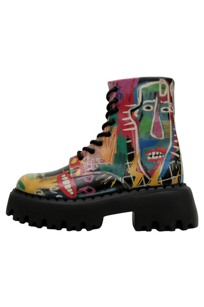 Dogo Kadın Vegan Deri Çok Renkli Uzun Bot - No More Drama Tasarım