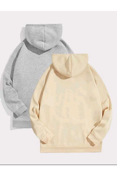 FAVORİST Φούτερ με κουκούλα 2 συσκευασιών Sports Oversize με κουκούλα