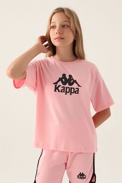 Kappa تي شيرت بناتي سلمون مفصل