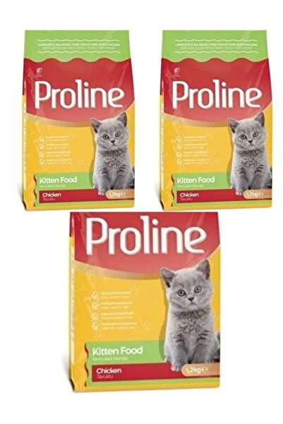 Proline Tavuklu Yavru Kedi Maması 1.2 kg (3 adet)
